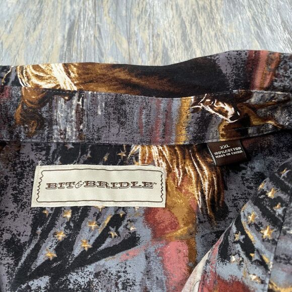 Bit & Bridle Horse Print Shirt - Picture 2 of 3